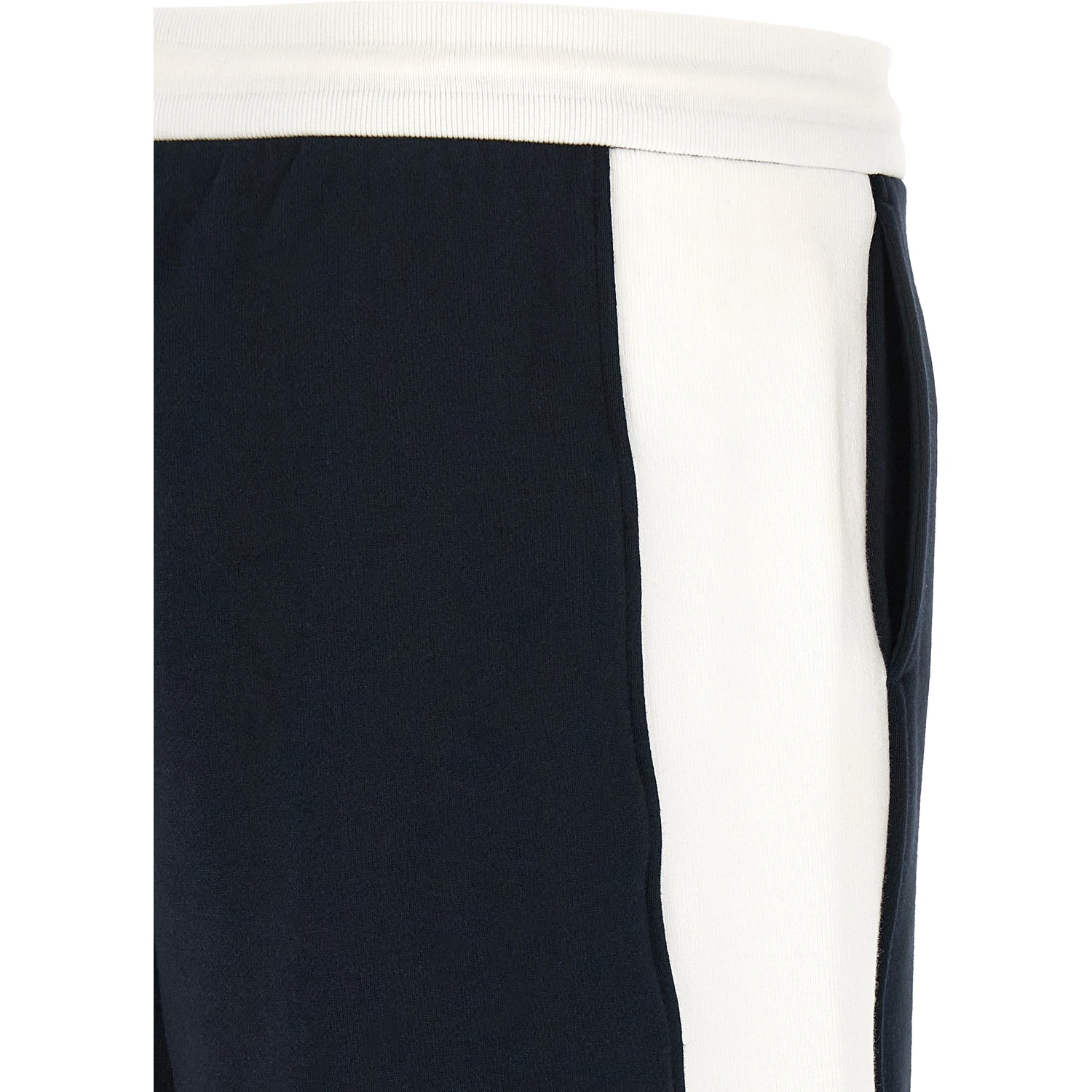 Blue Cotton Bermuda Shorts