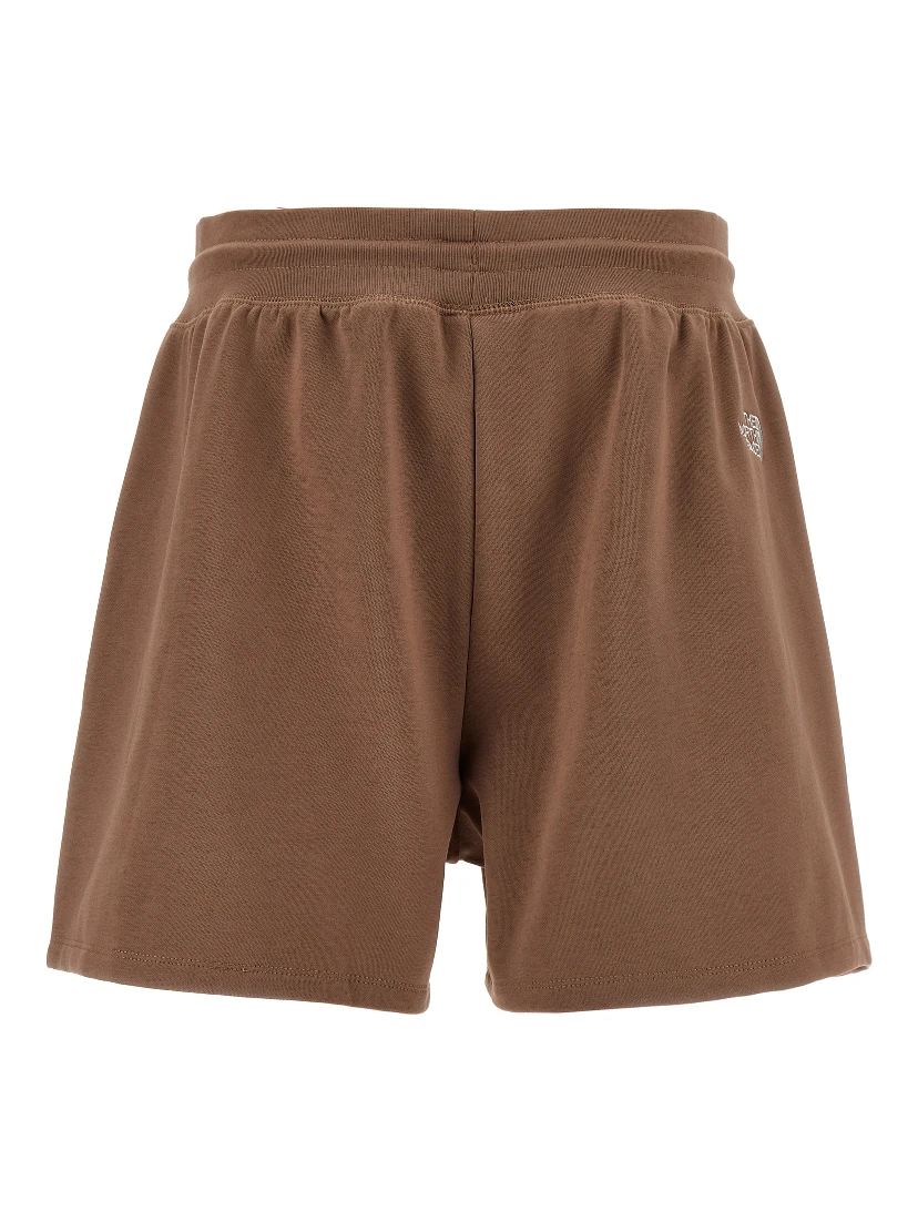 Brown Cotton Bermuda Shorts