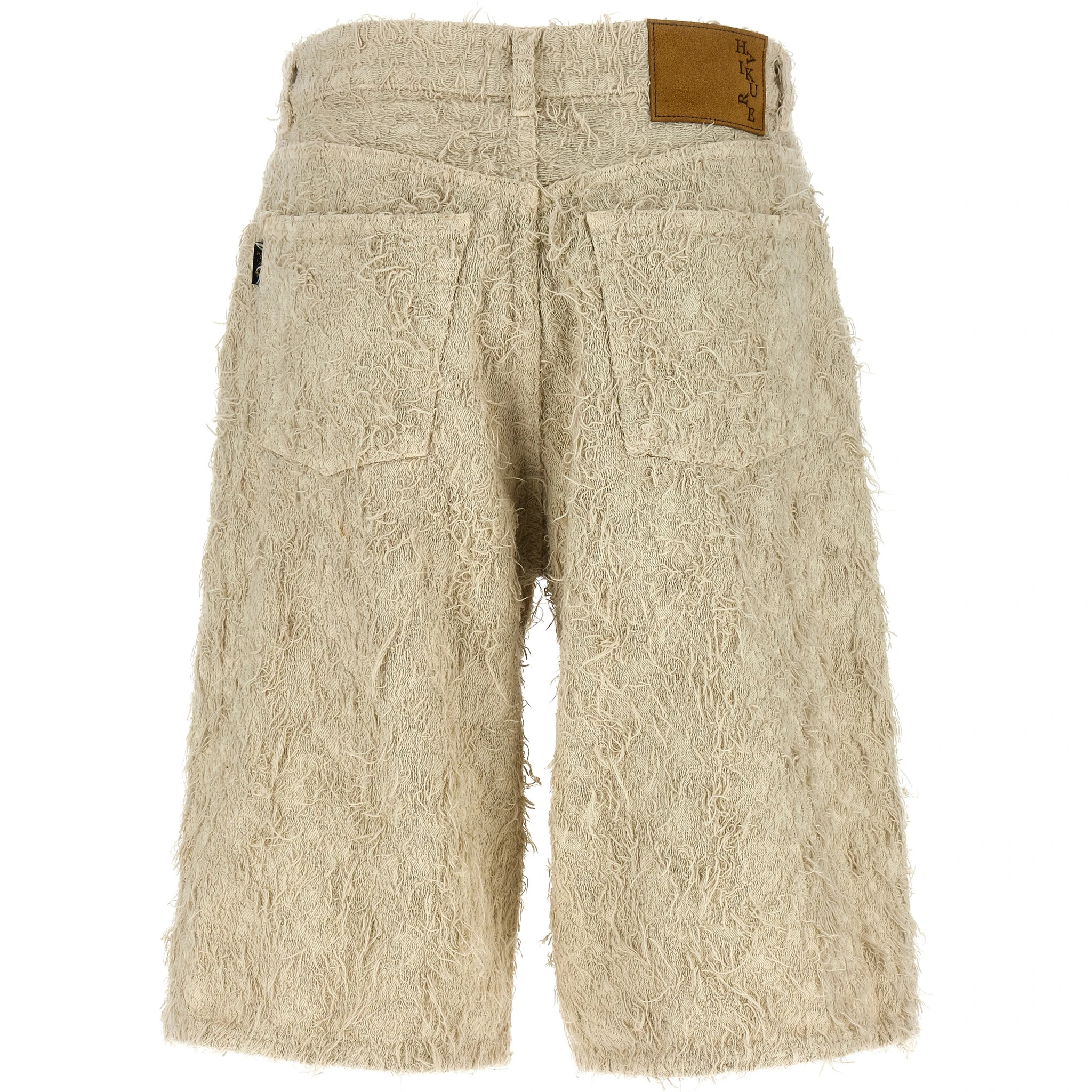 Beige Cotton Bermuda Shorts