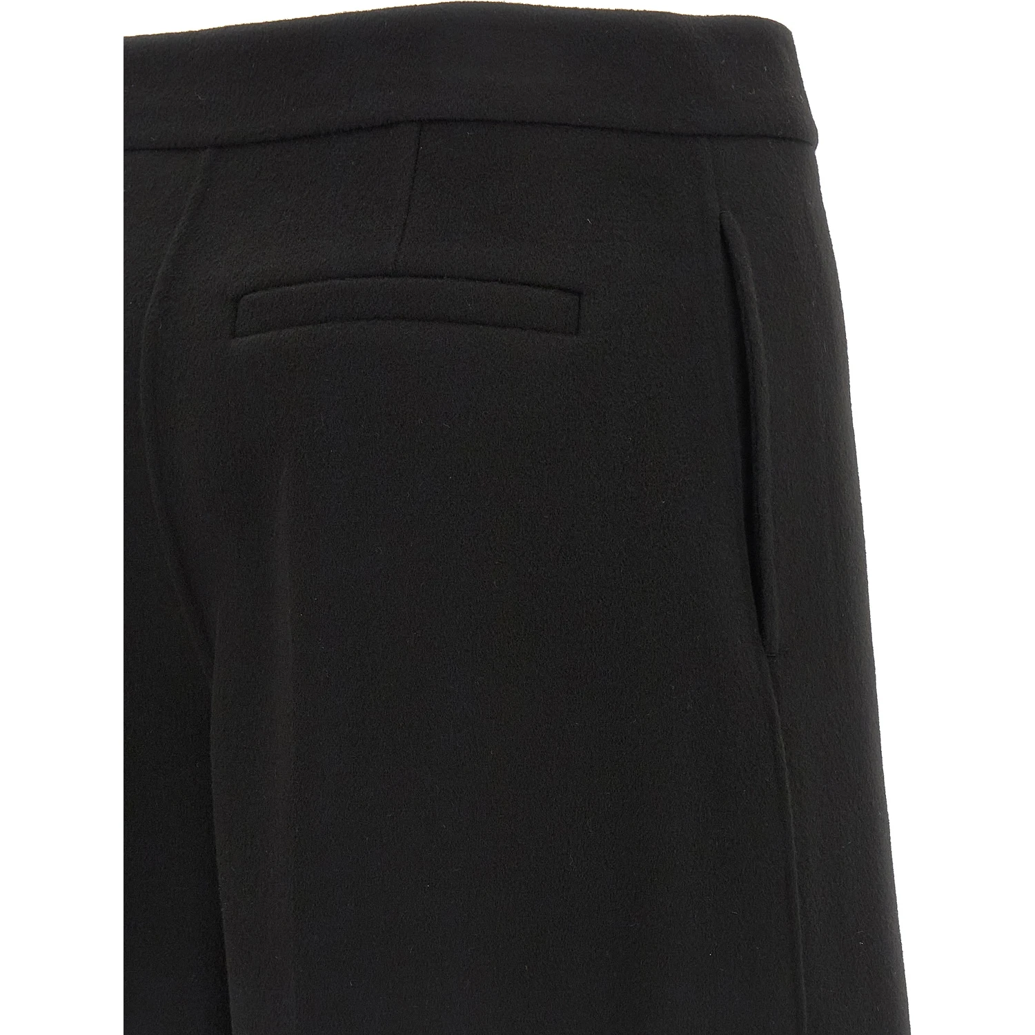 Black Virgin Wool Bermuda Shorts