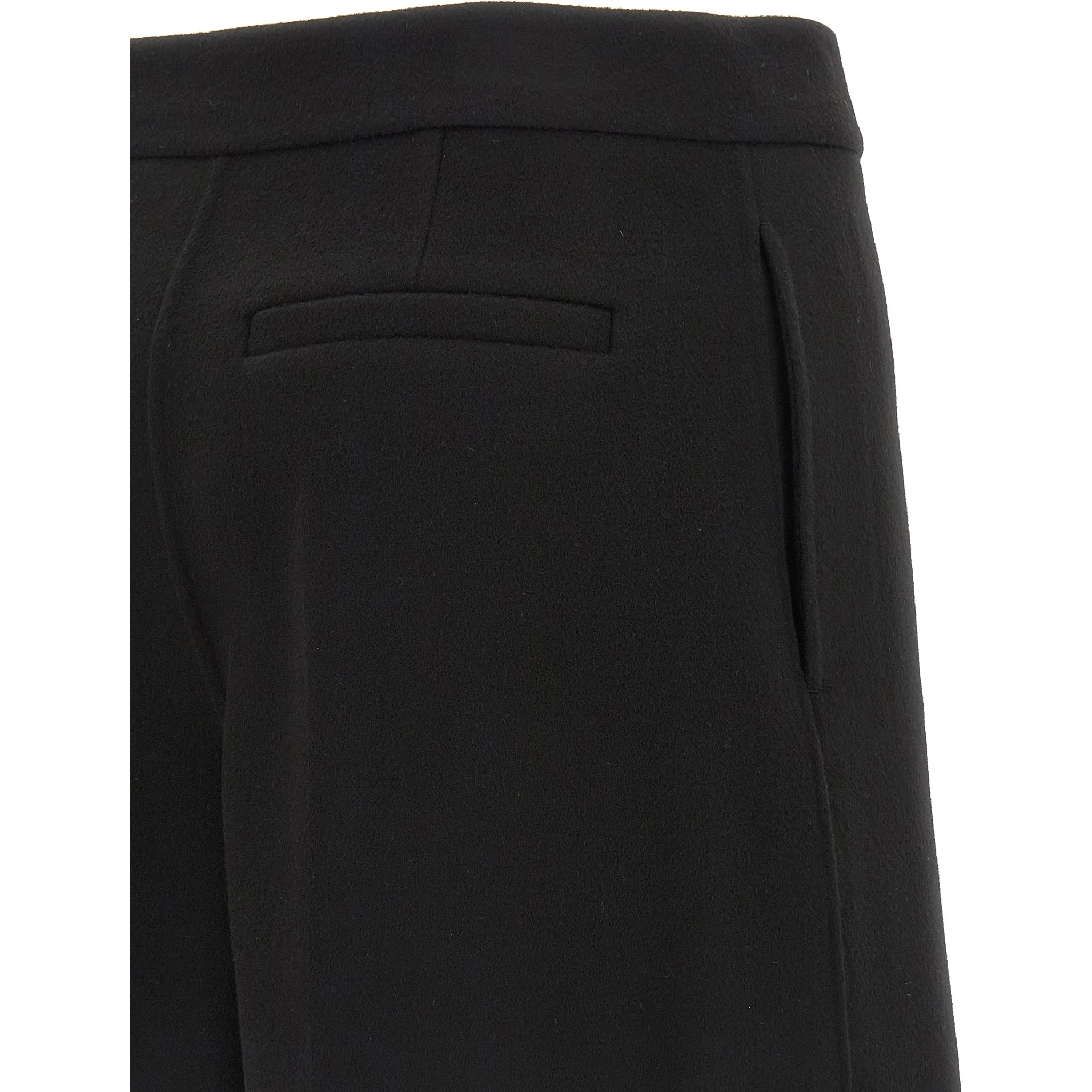 Black Virgin Wool Bermuda Shorts