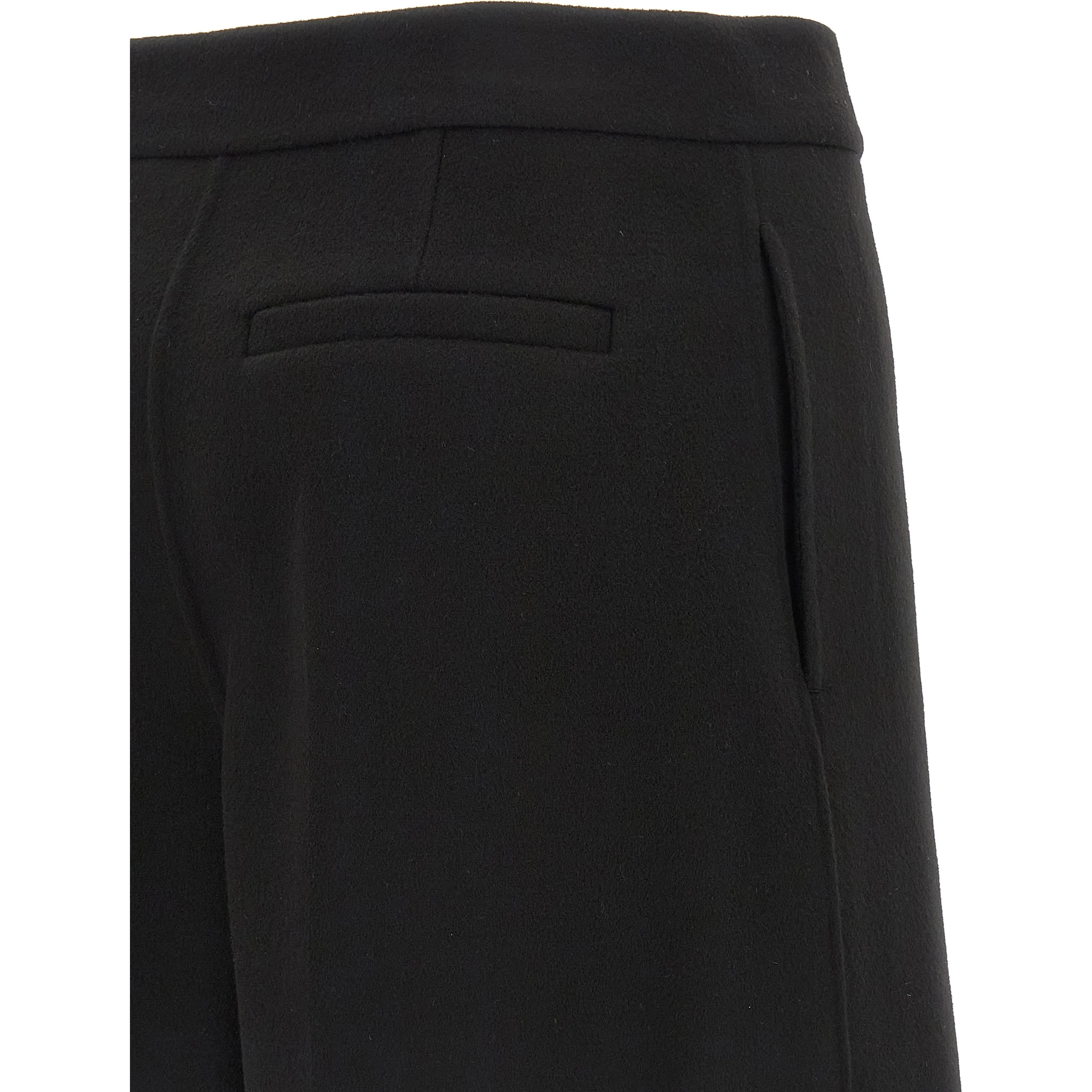 Black Virgin Wool Bermuda Shorts