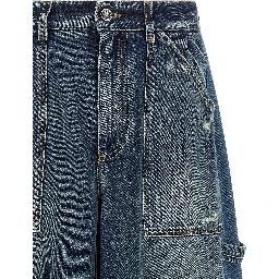 Blue Cotton Bermuda Shorts