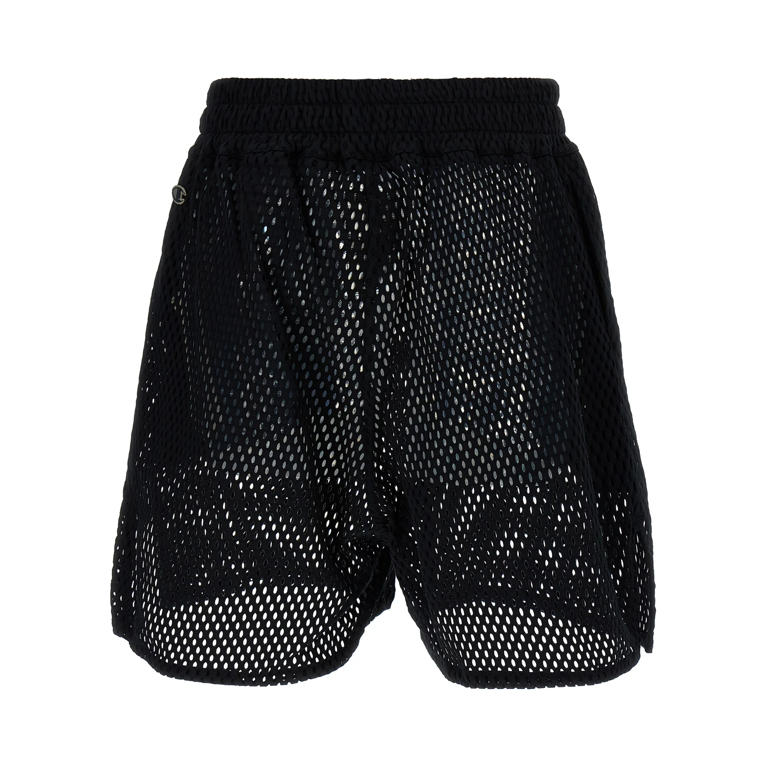 Black Cotton Bermuda Shorts