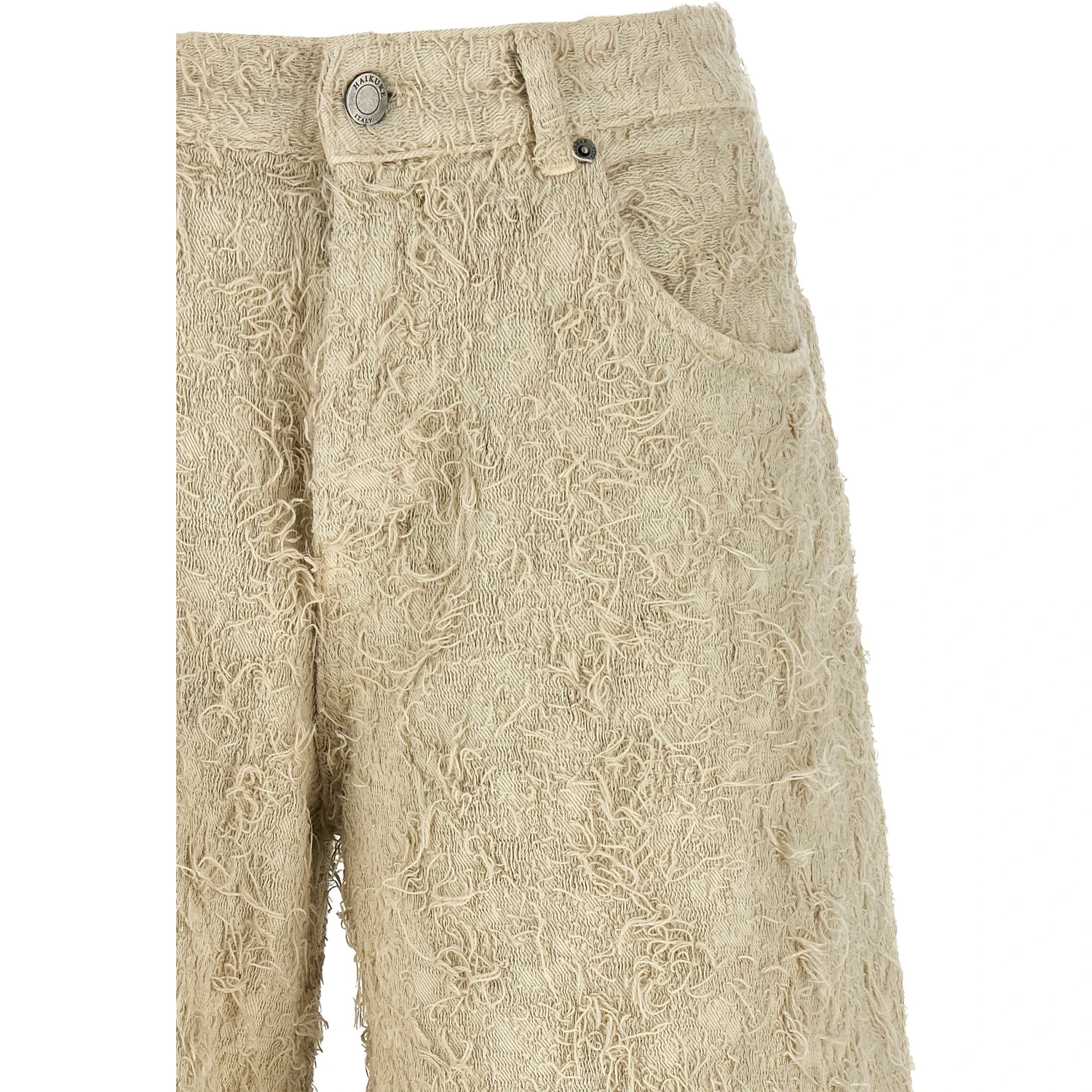 Beige Cotton Bermuda Shorts