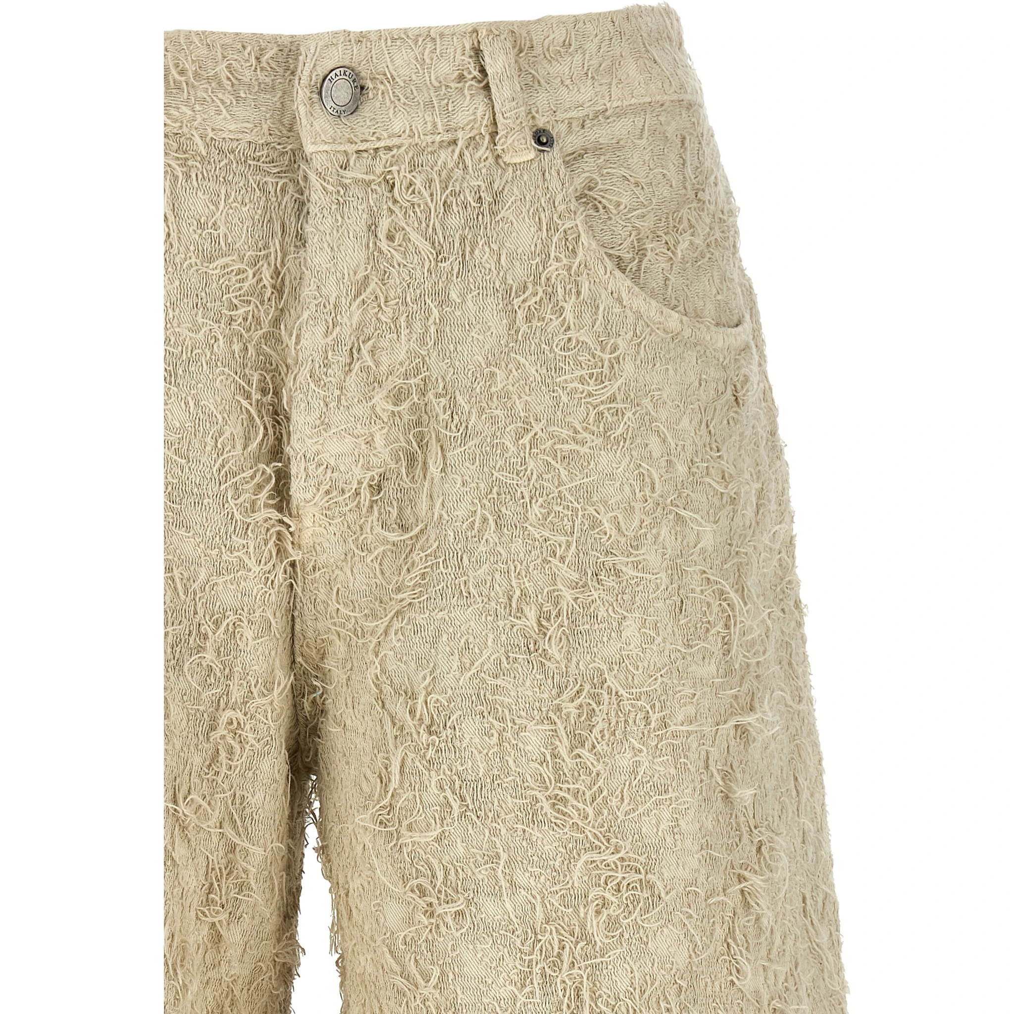 Beige Cotton Bermuda Shorts