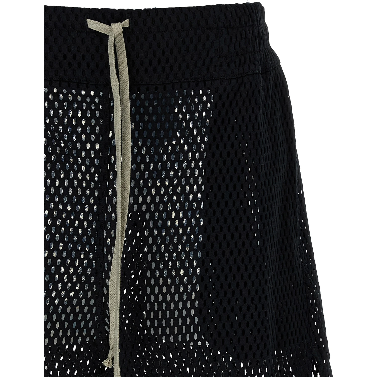 Black Cotton Bermuda Shorts