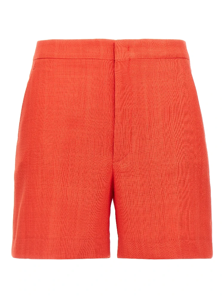Multicolor Viscose Bermuda Shorts
