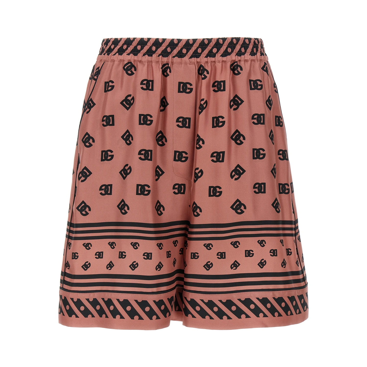 Multicolor Silk Bermuda Shorts