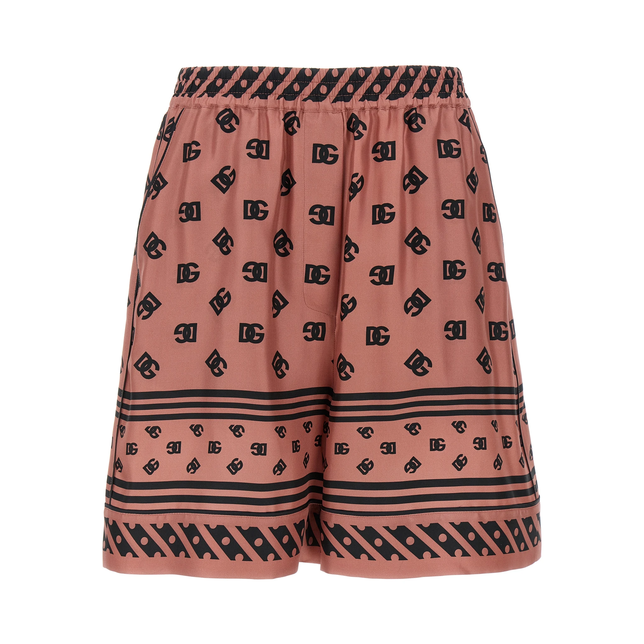 Multicolor Silk Bermuda Shorts