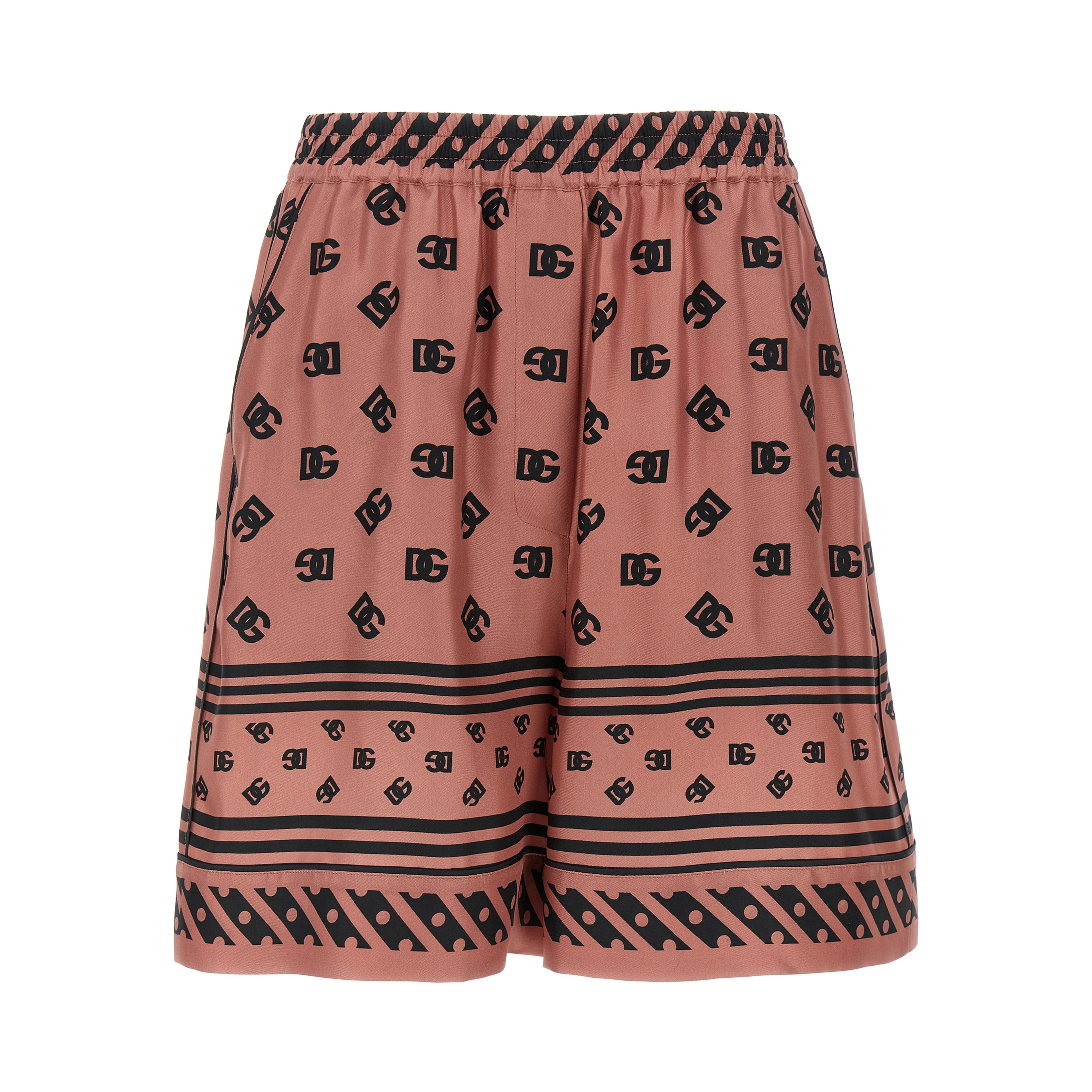 Multicolor Silk Bermuda Shorts