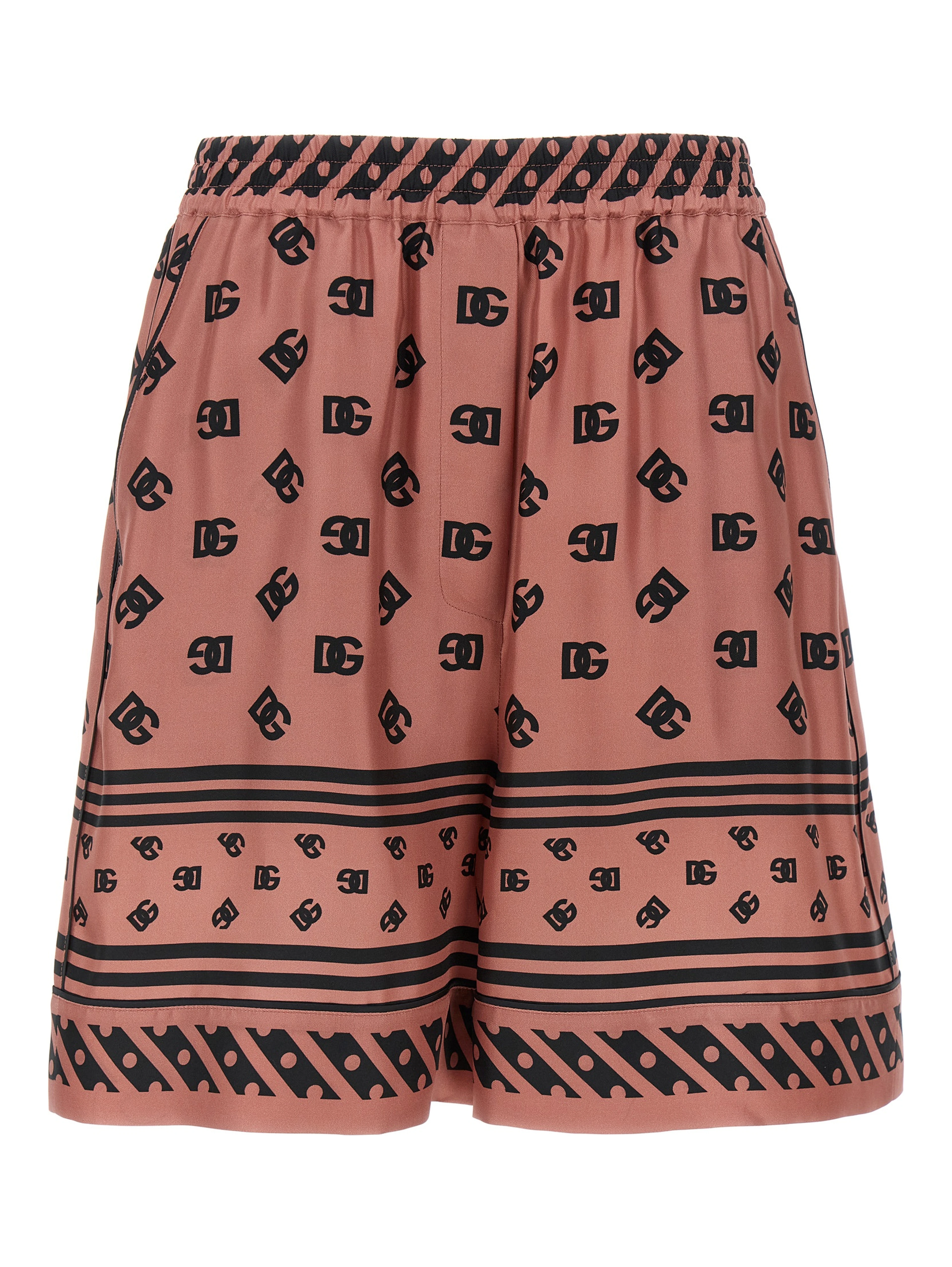 Multicolor Silk Bermuda Shorts