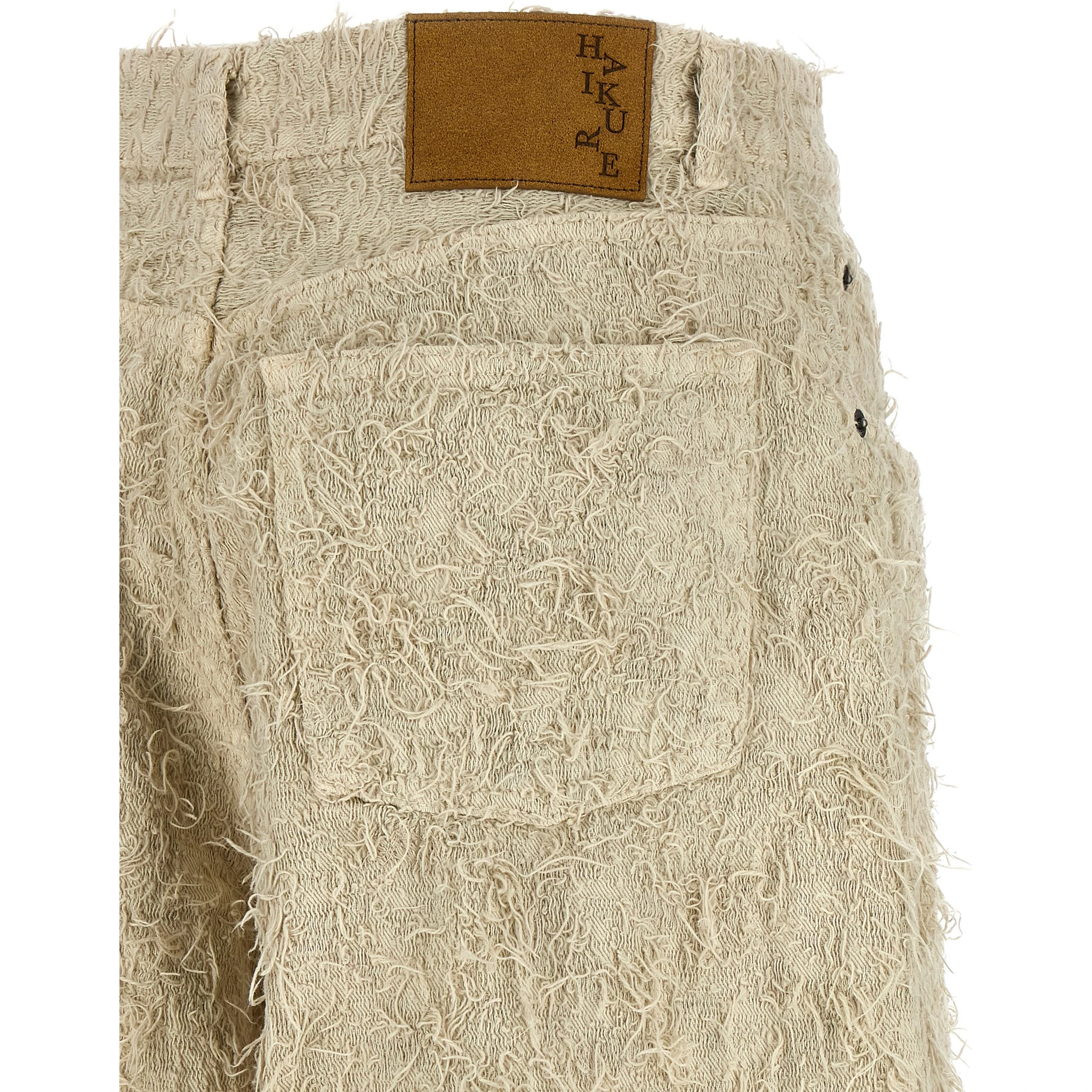 Beige Cotton Bermuda Shorts