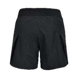Black Polyester Bermuda Shorts