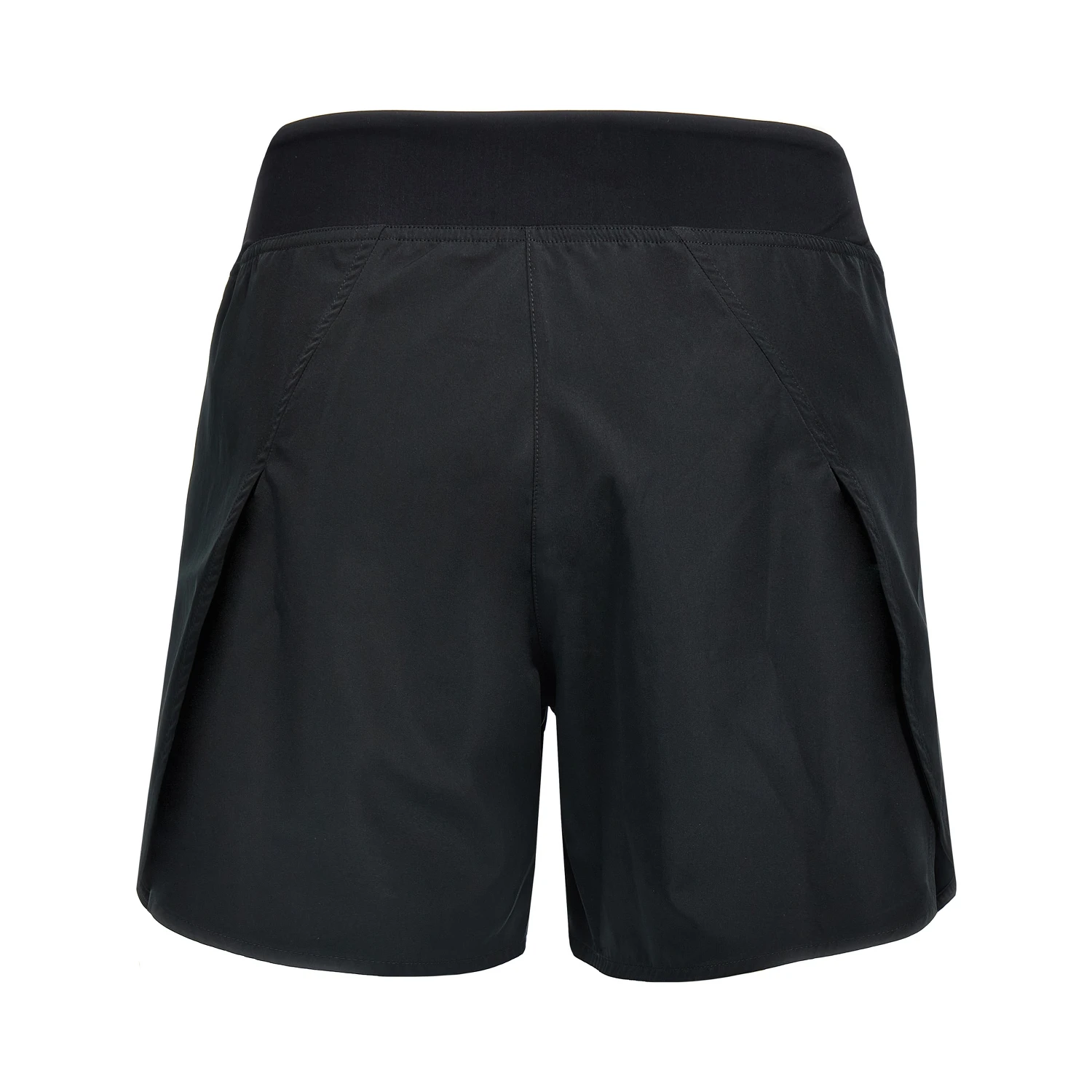 Black Polyester Bermuda Shorts