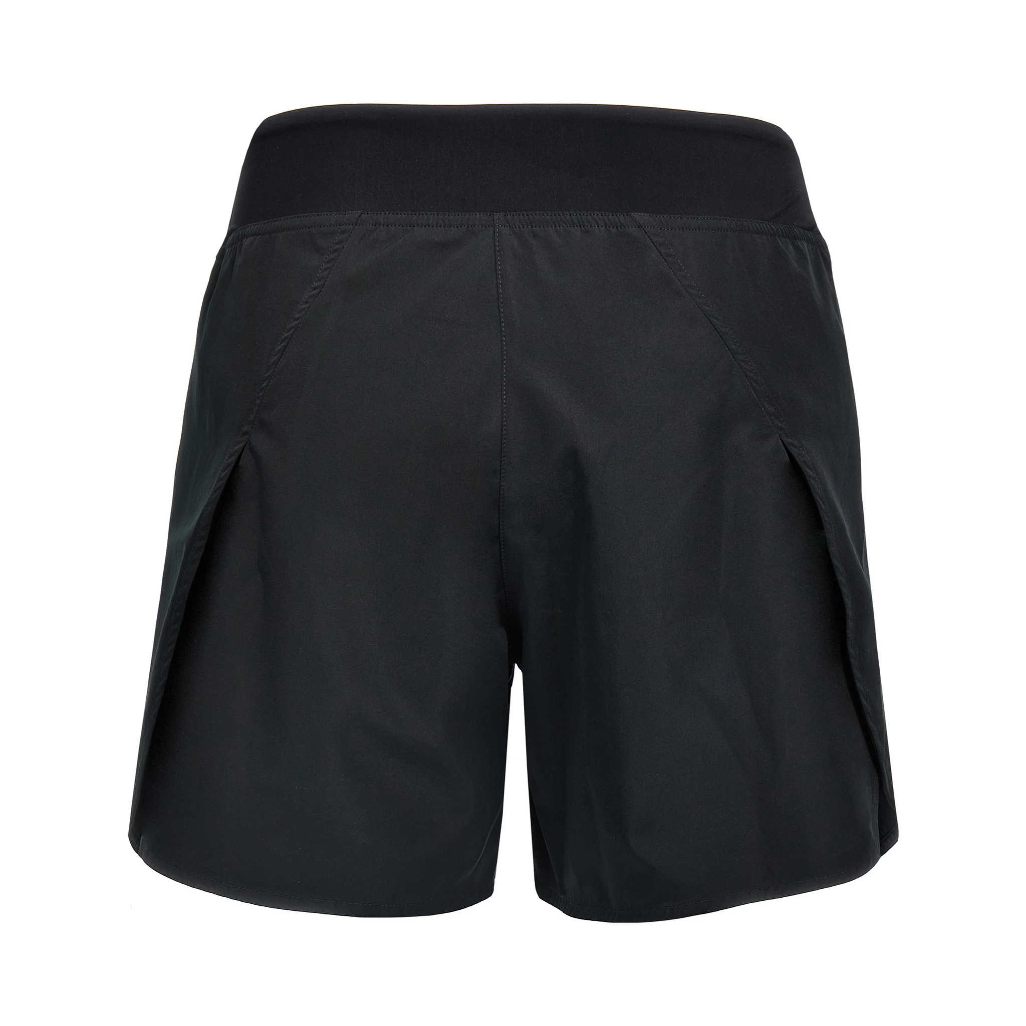 Black Polyester Bermuda Shorts