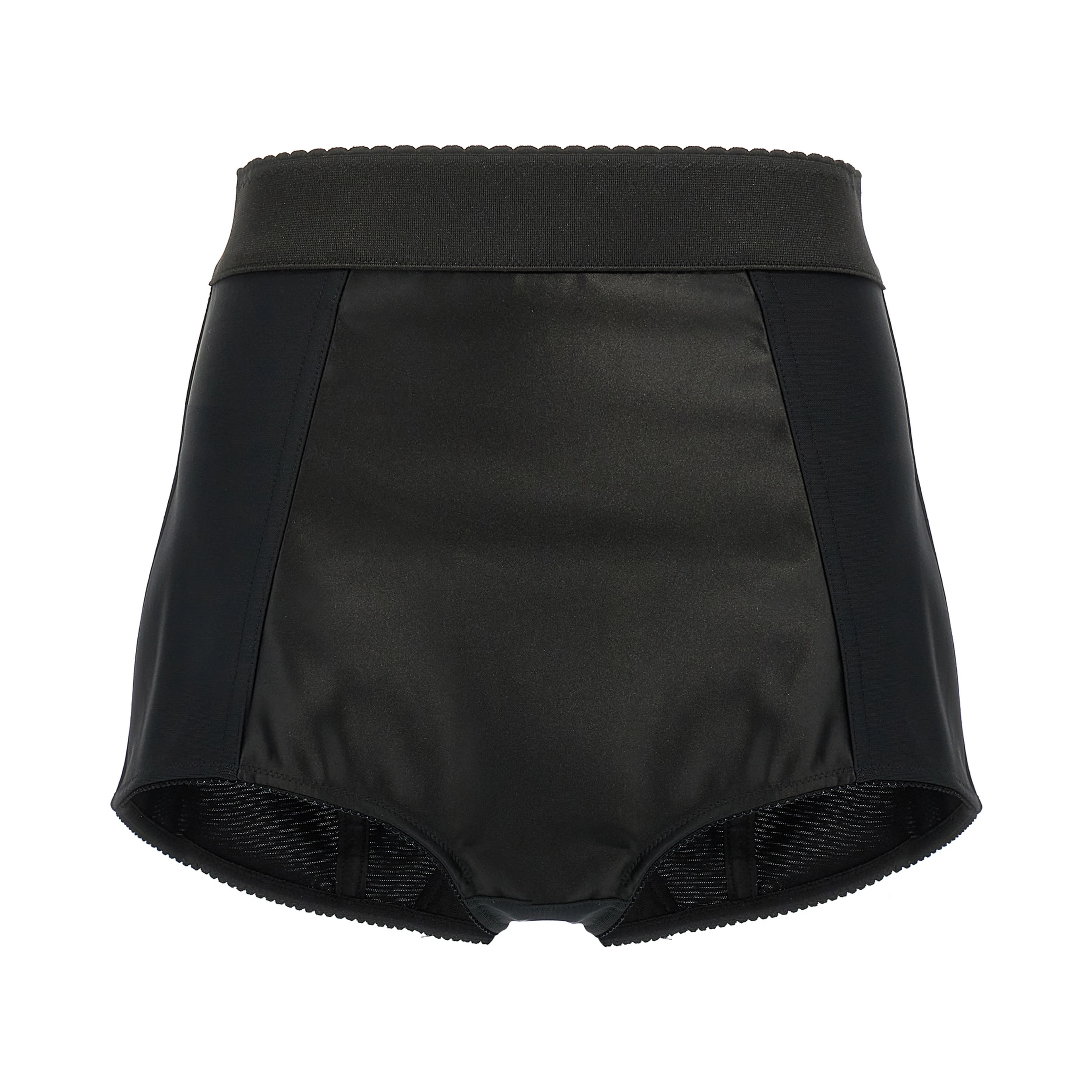 Black Polyamide Bermuda Shorts