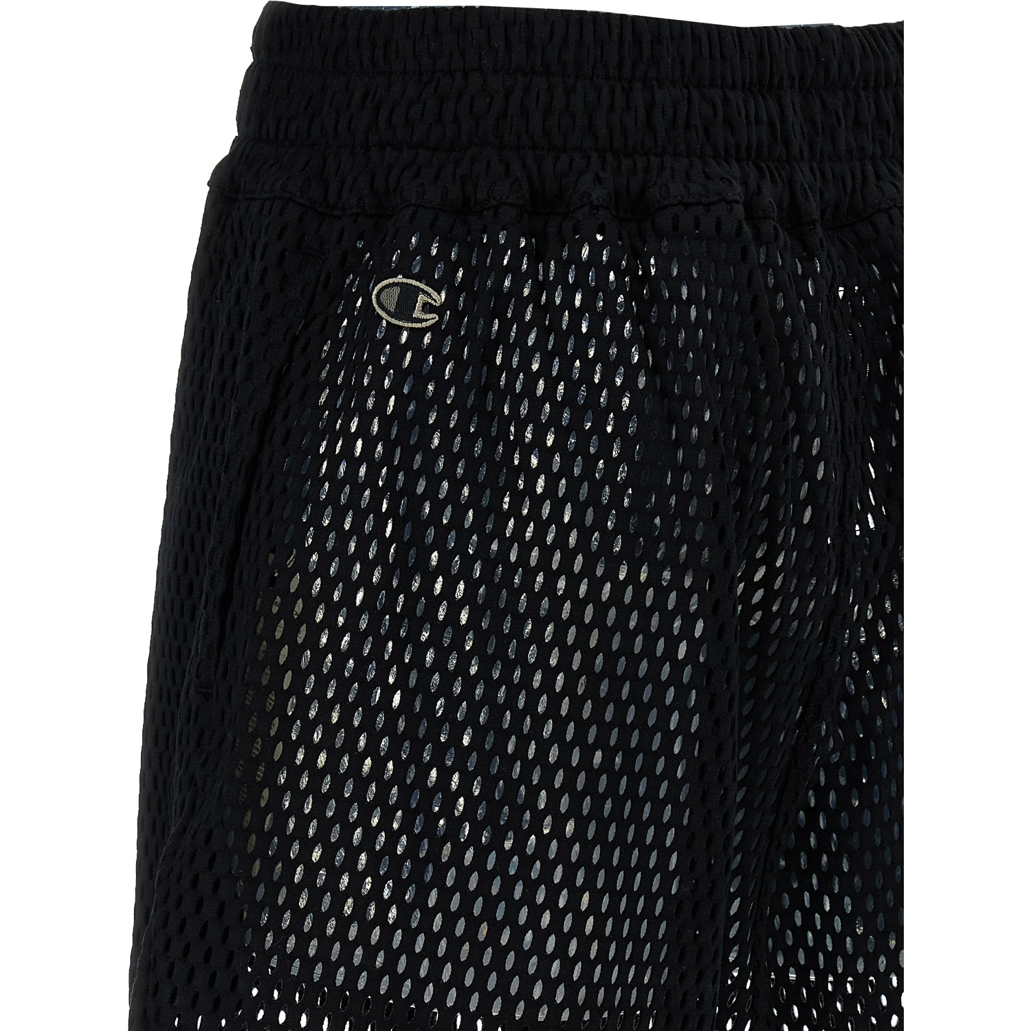 Black Cotton Bermuda Shorts