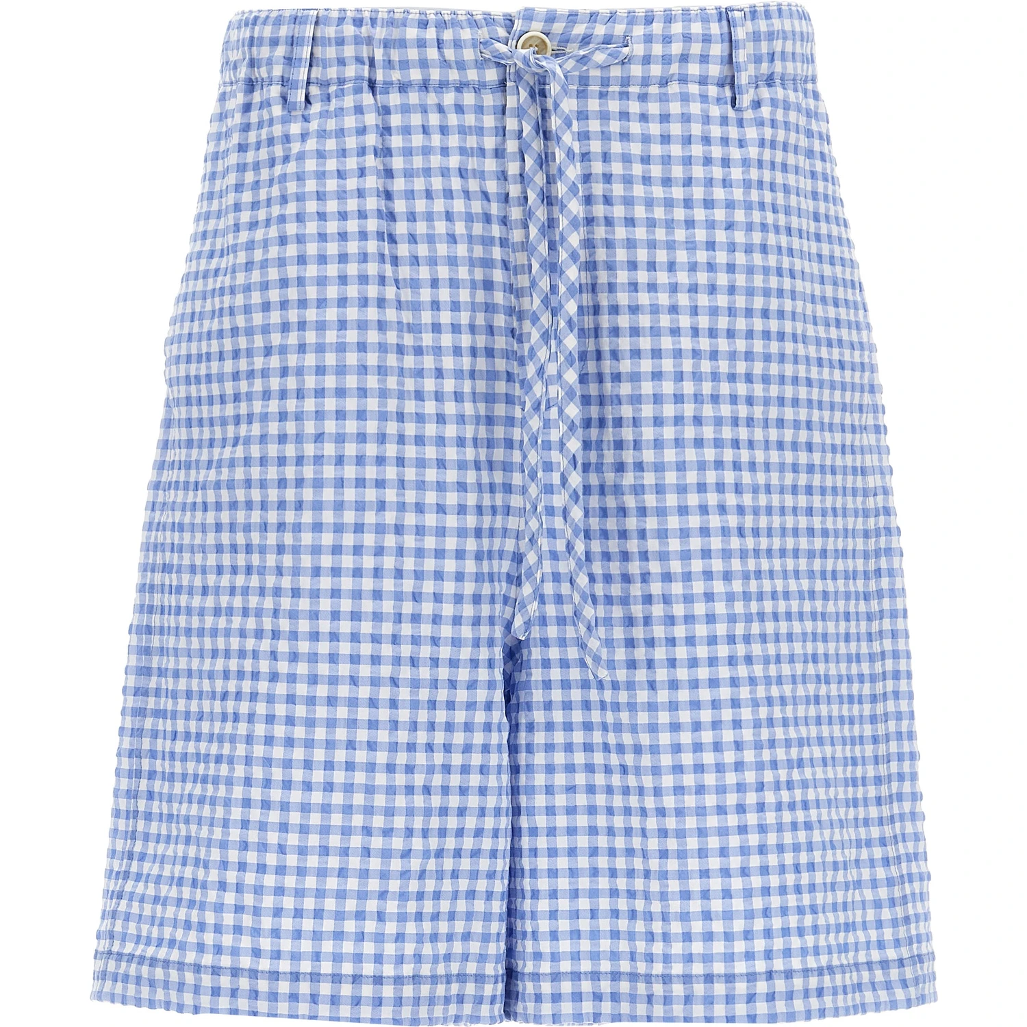 Blue Polyamide Bermuda Shorts