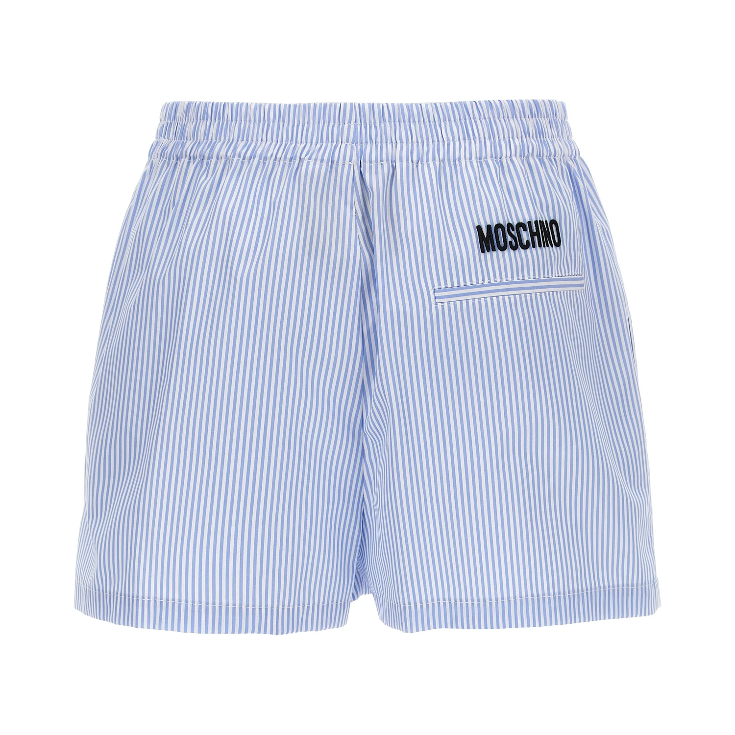 Blue Cotton Bermuda Shorts