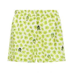 Multicolor Silk Bermuda Shorts