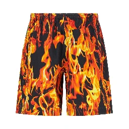 Multicolor Cotton Bermuda Shorts
