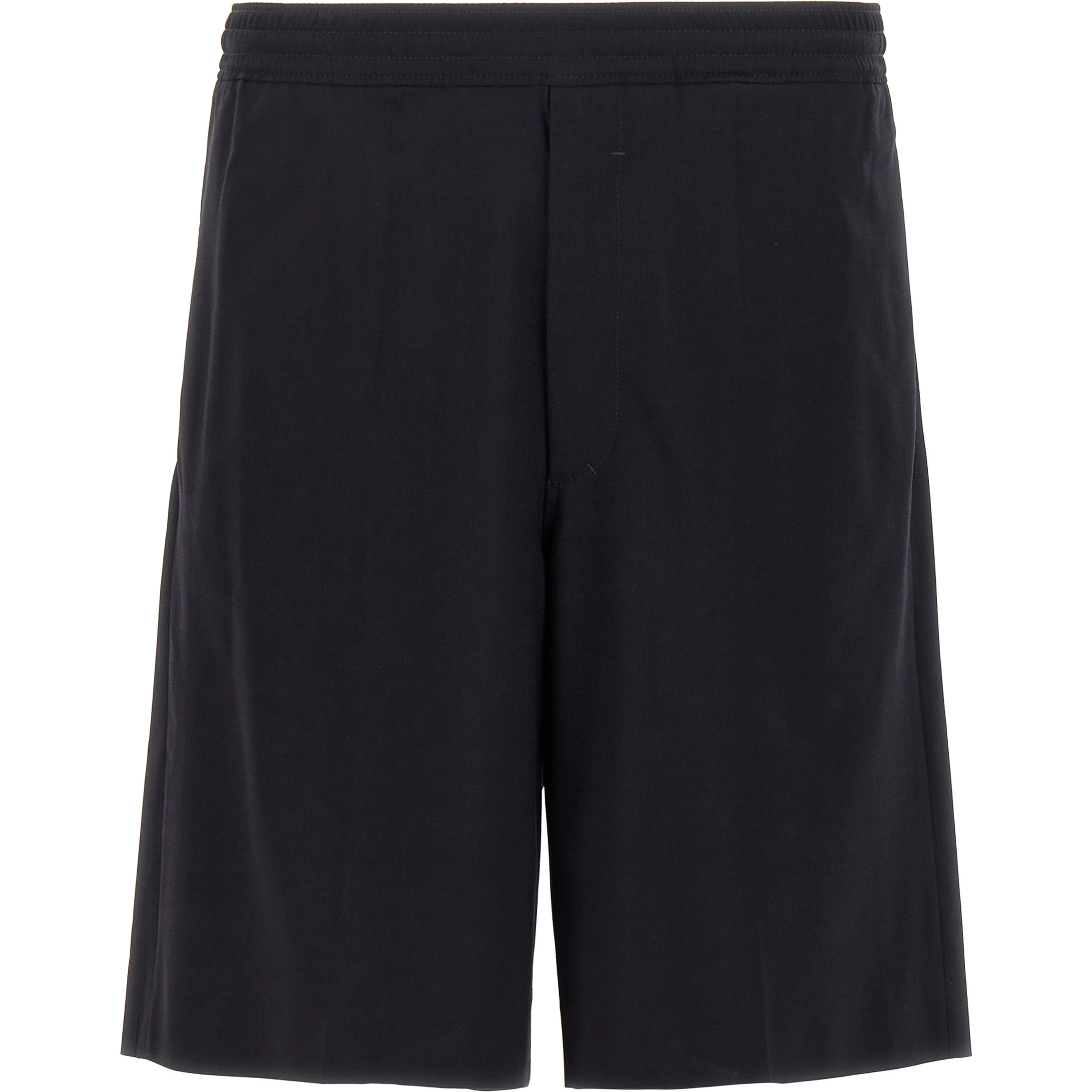 Blue Elastane Bermuda Shorts