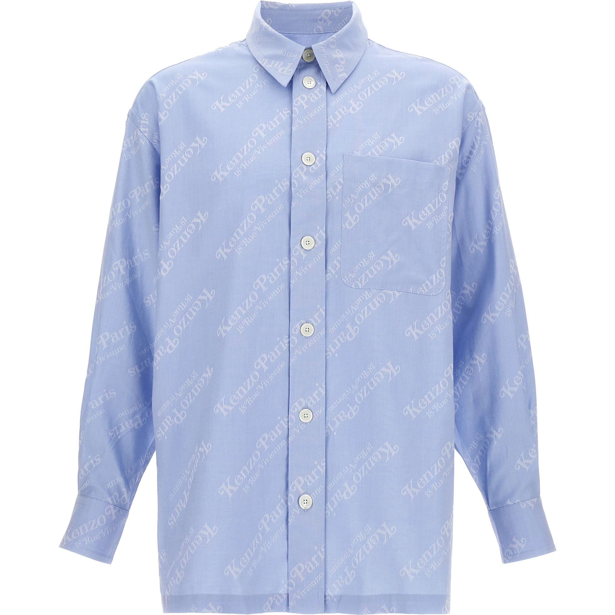 Blue Cotton Blouse