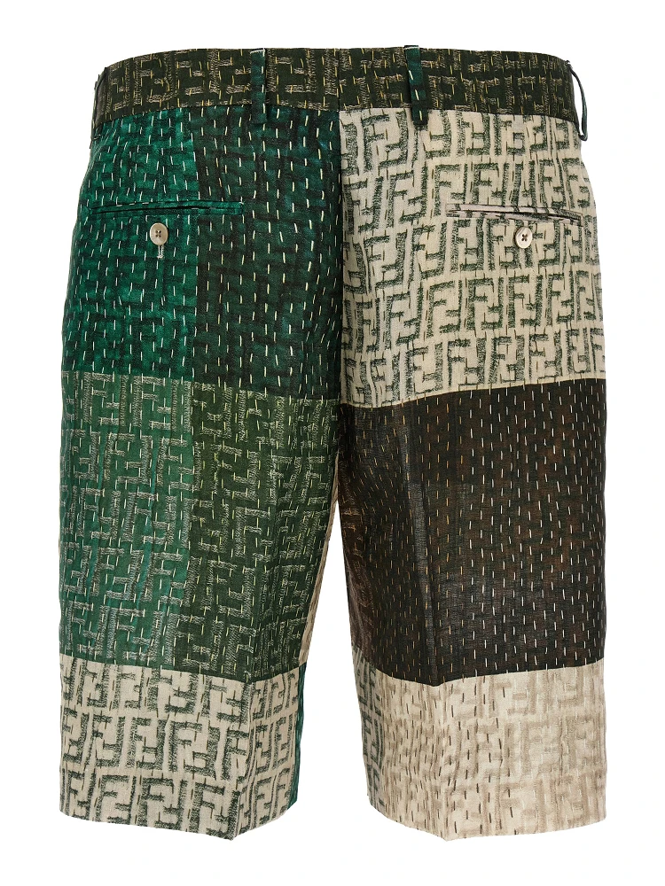 Multicolor Linen Bermuda Shorts alternative