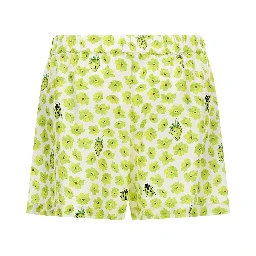 Multicolor Silk Bermuda Shorts
