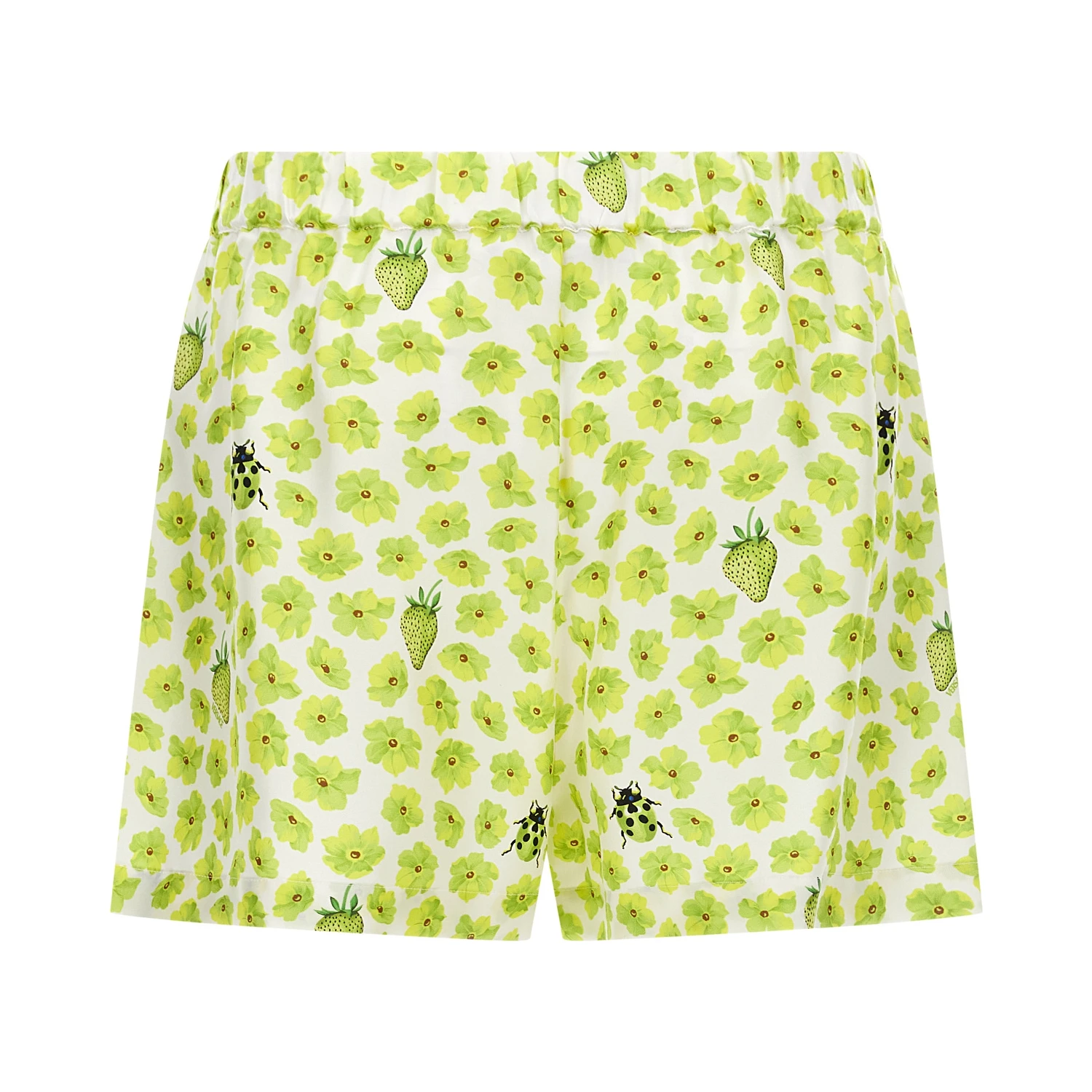Multicolor Silk Bermuda Shorts