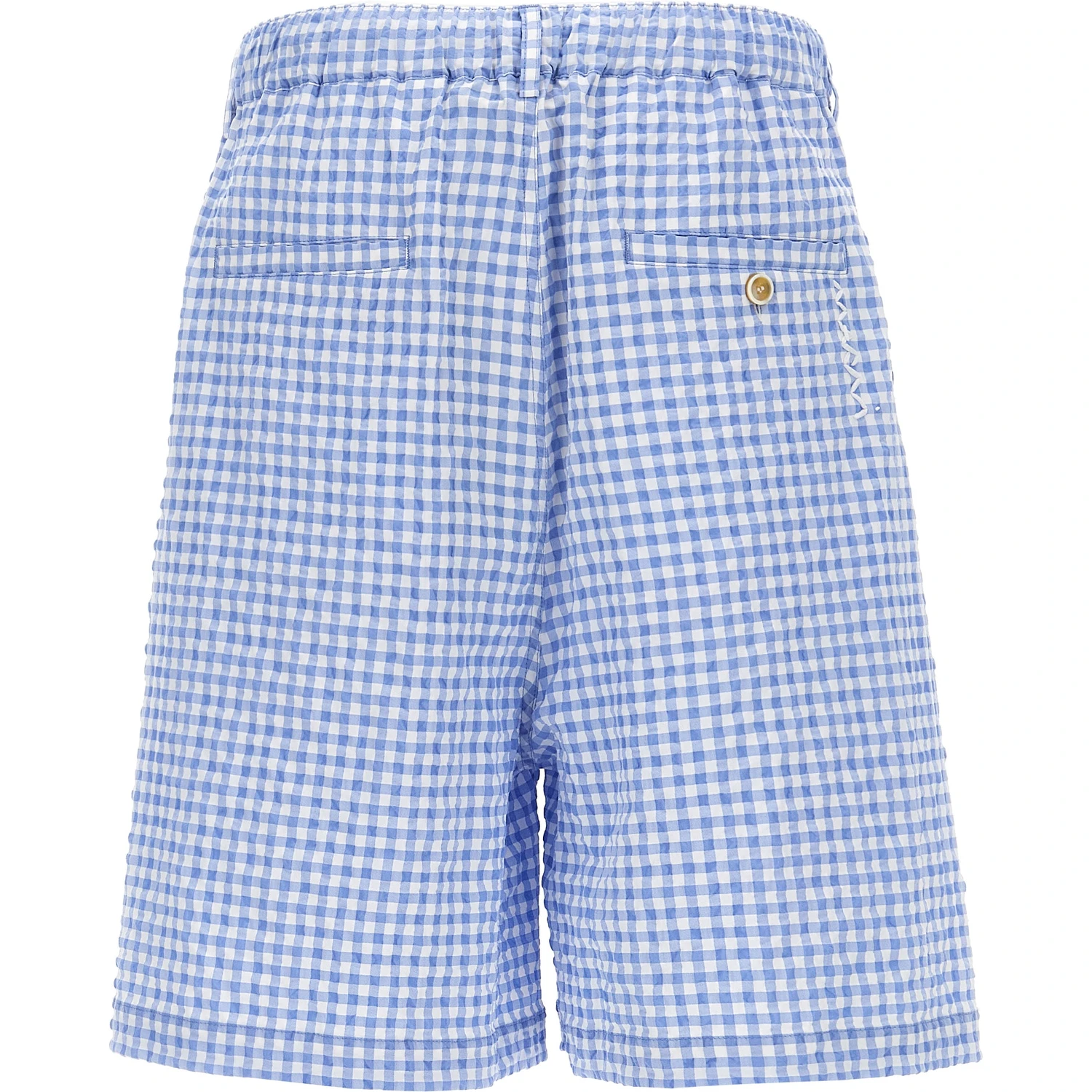 Blue Polyamide Bermuda Shorts