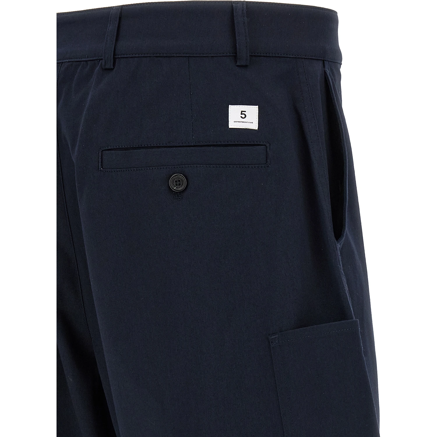 Blue Cotton Bermuda Shorts