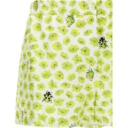 Multicolor Silk Bermuda Shorts
