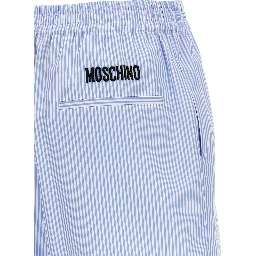 Blue Cotton Bermuda Shorts