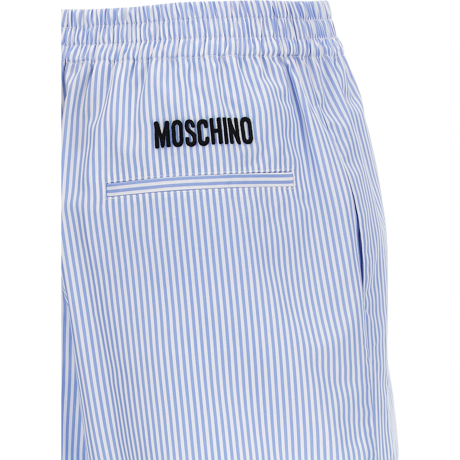 Blue Cotton Bermuda Shorts