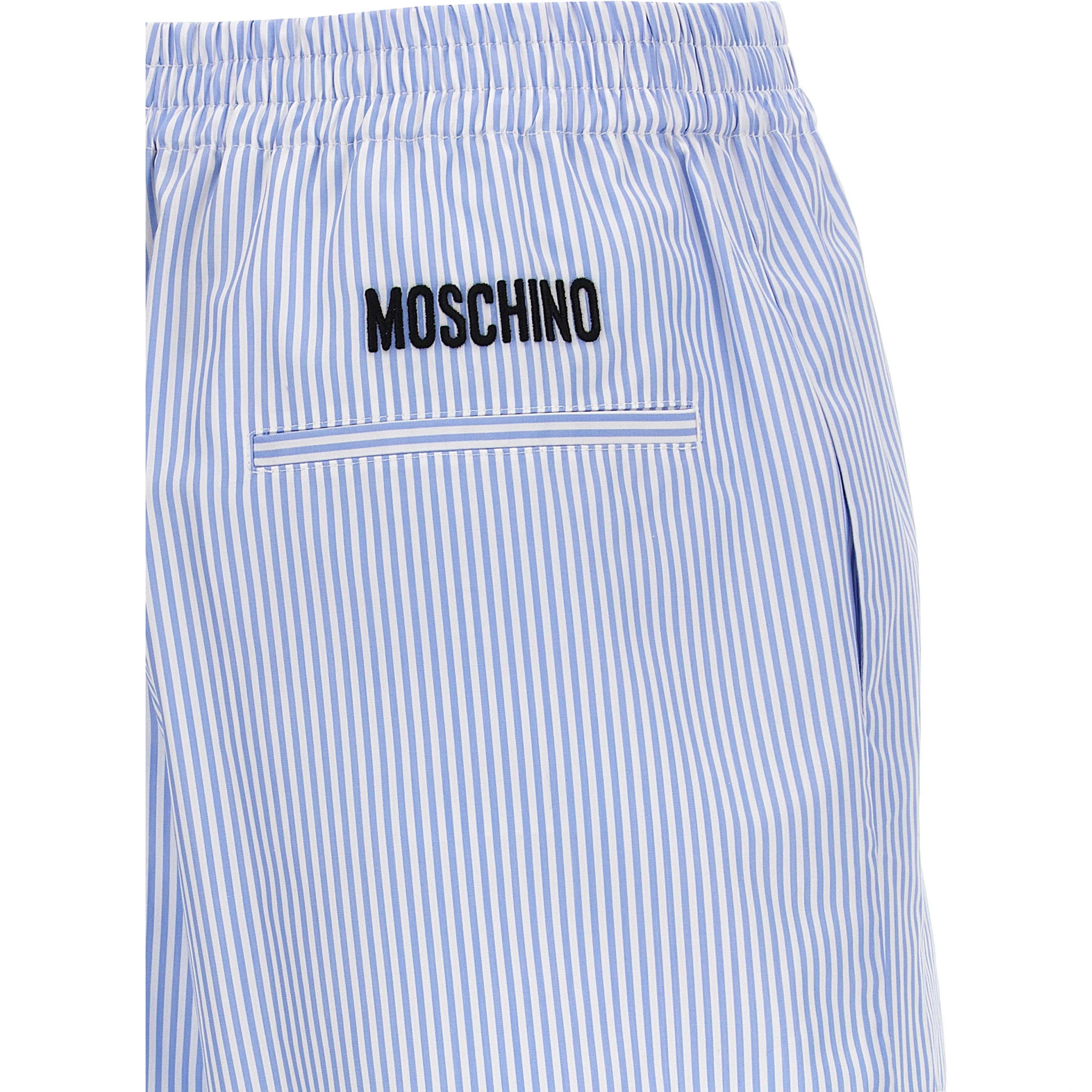 Blue Cotton Bermuda Shorts