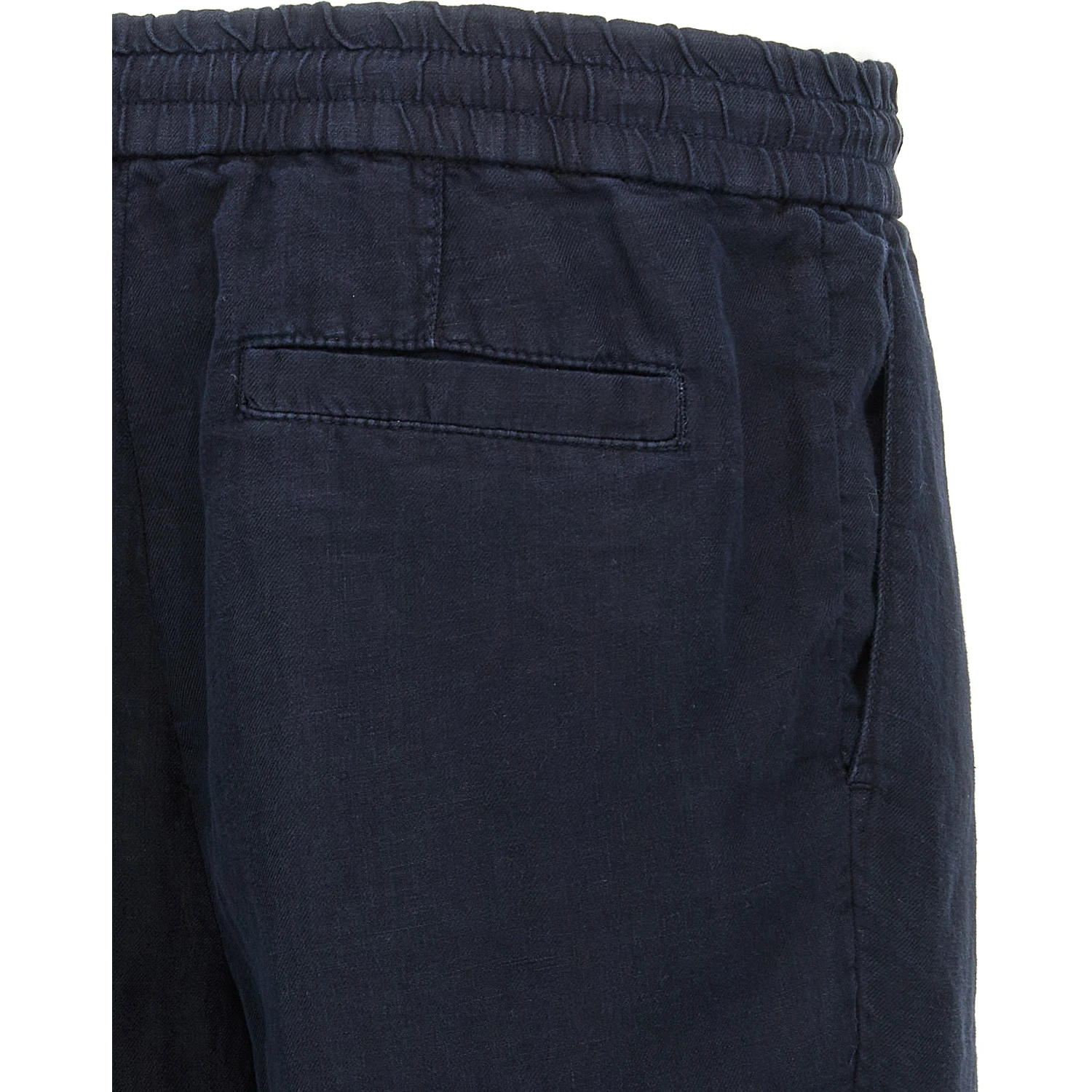 Blue Linen Bermuda Shorts