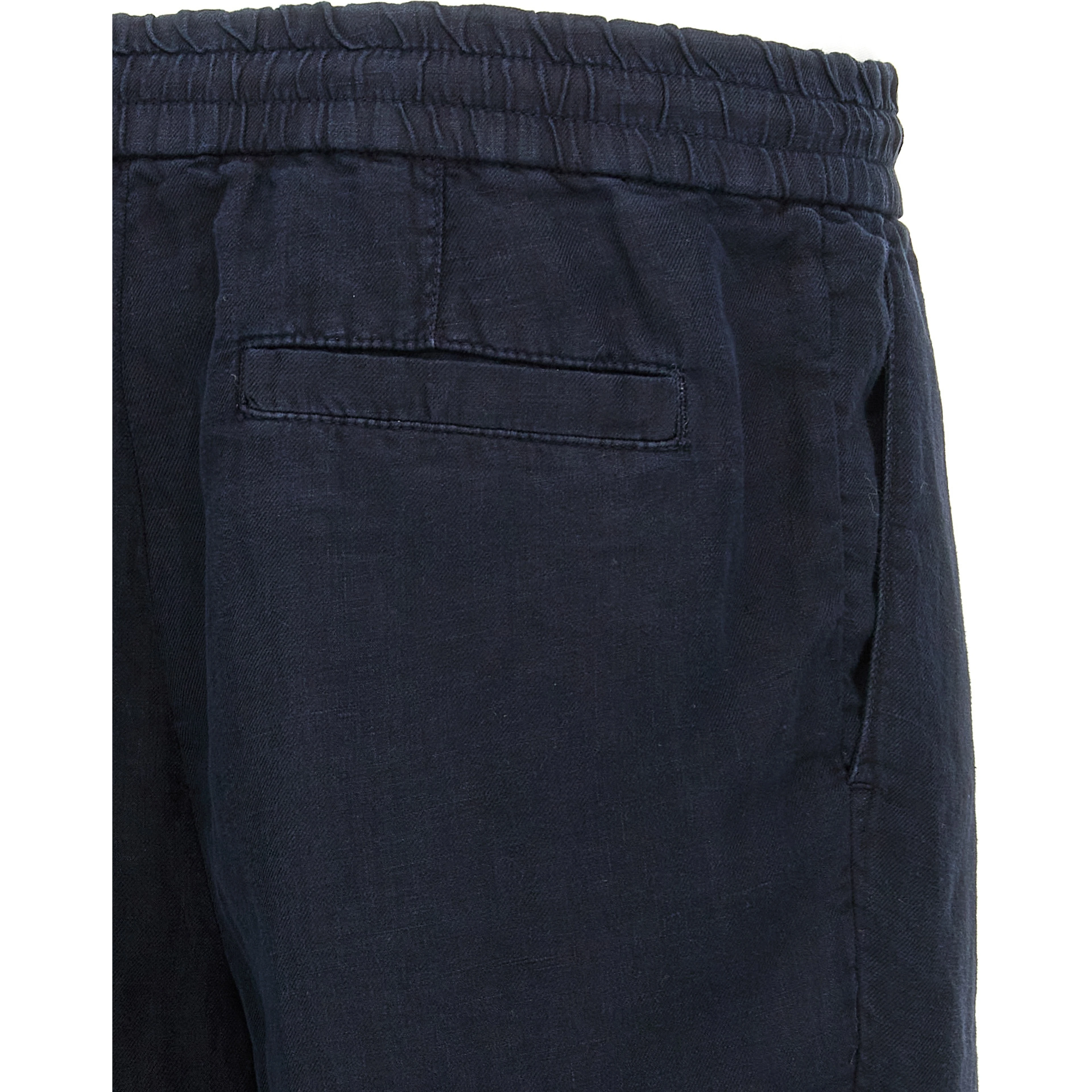 Blue Linen Bermuda Shorts