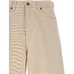 Beige Cotton Bermuda Shorts