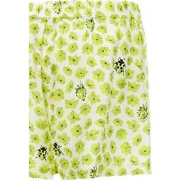 Multicolor Silk Bermuda Shorts