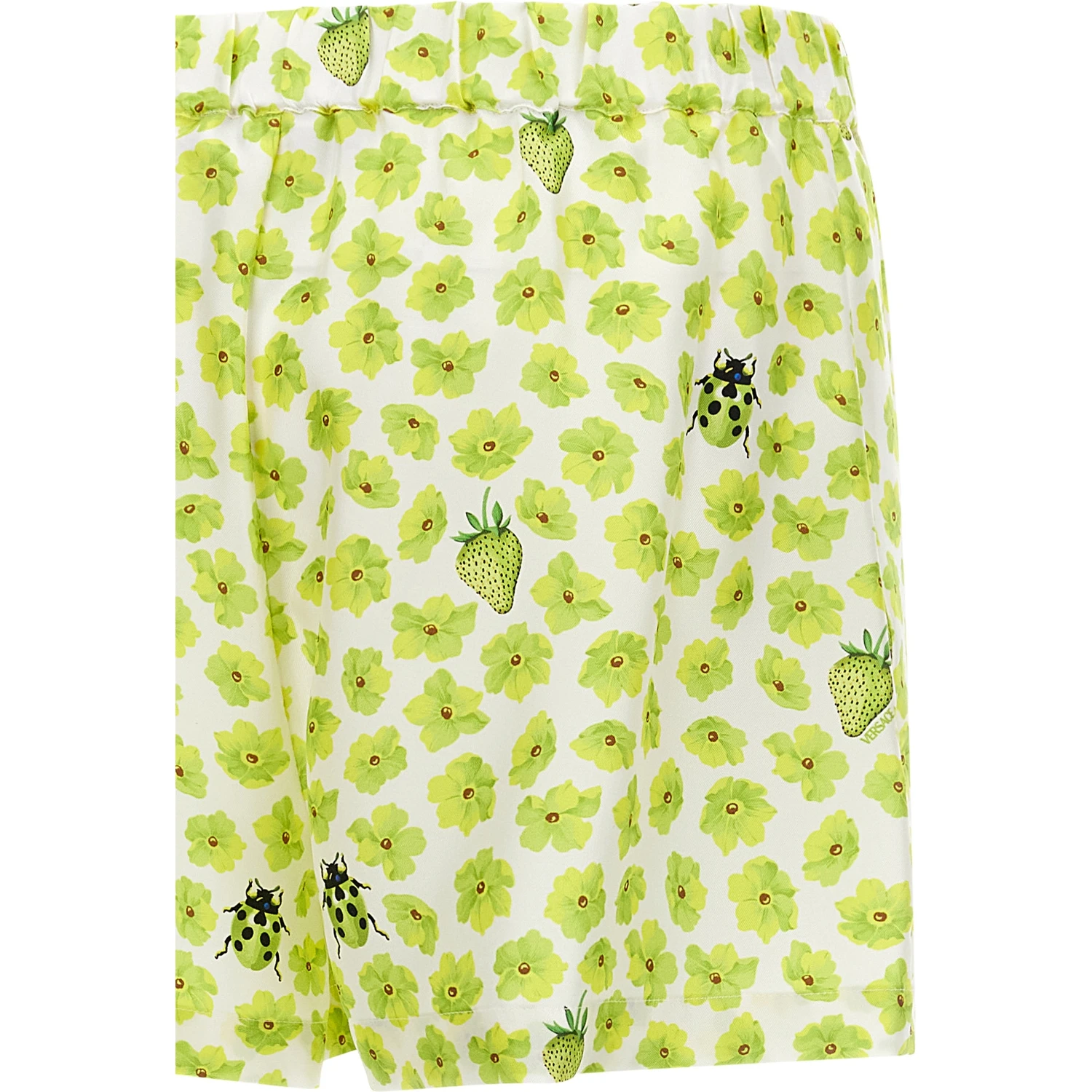 Multicolor Silk Bermuda Shorts