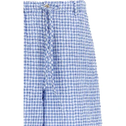 Blue Polyamide Bermuda Shorts