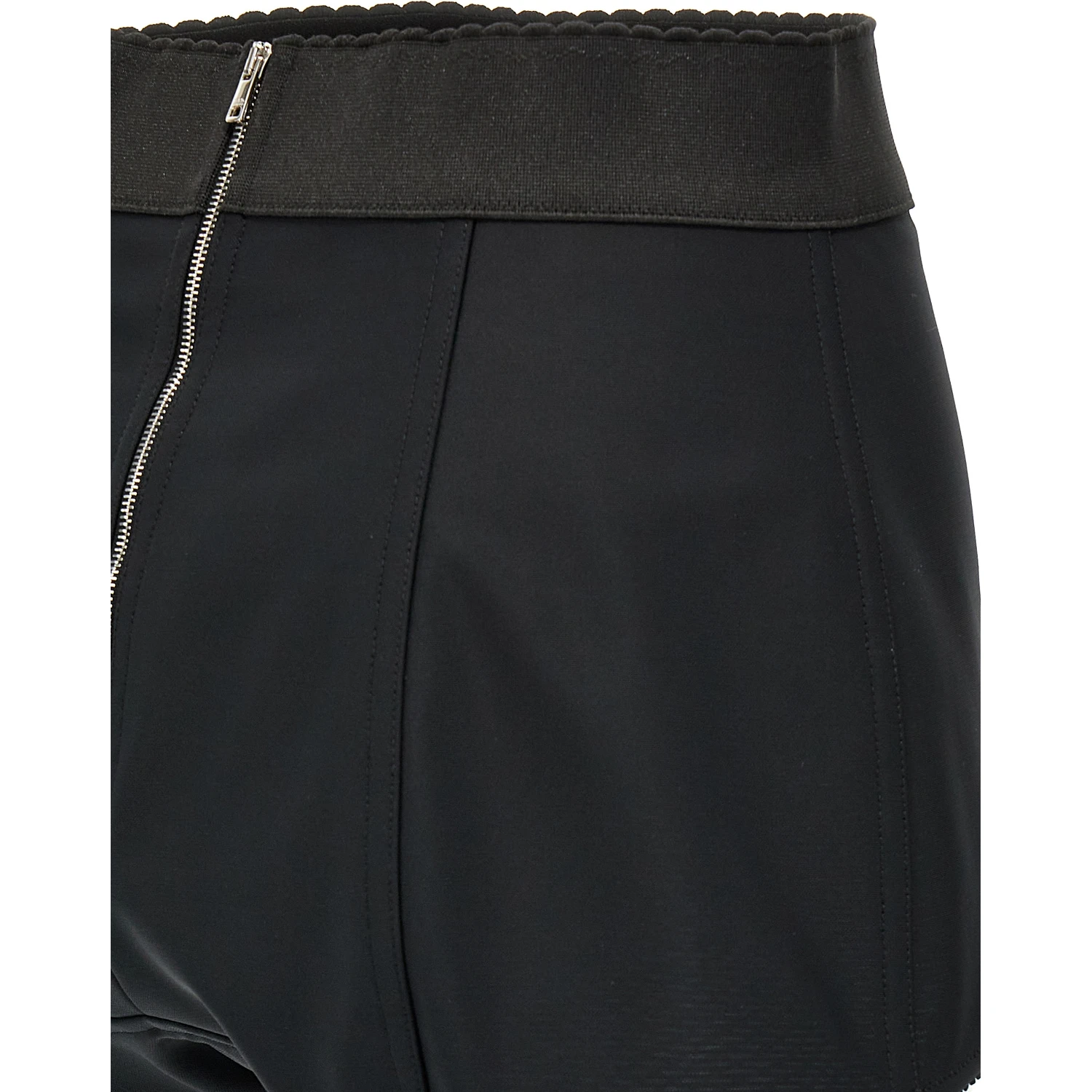 Black Polyamide Bermuda Shorts