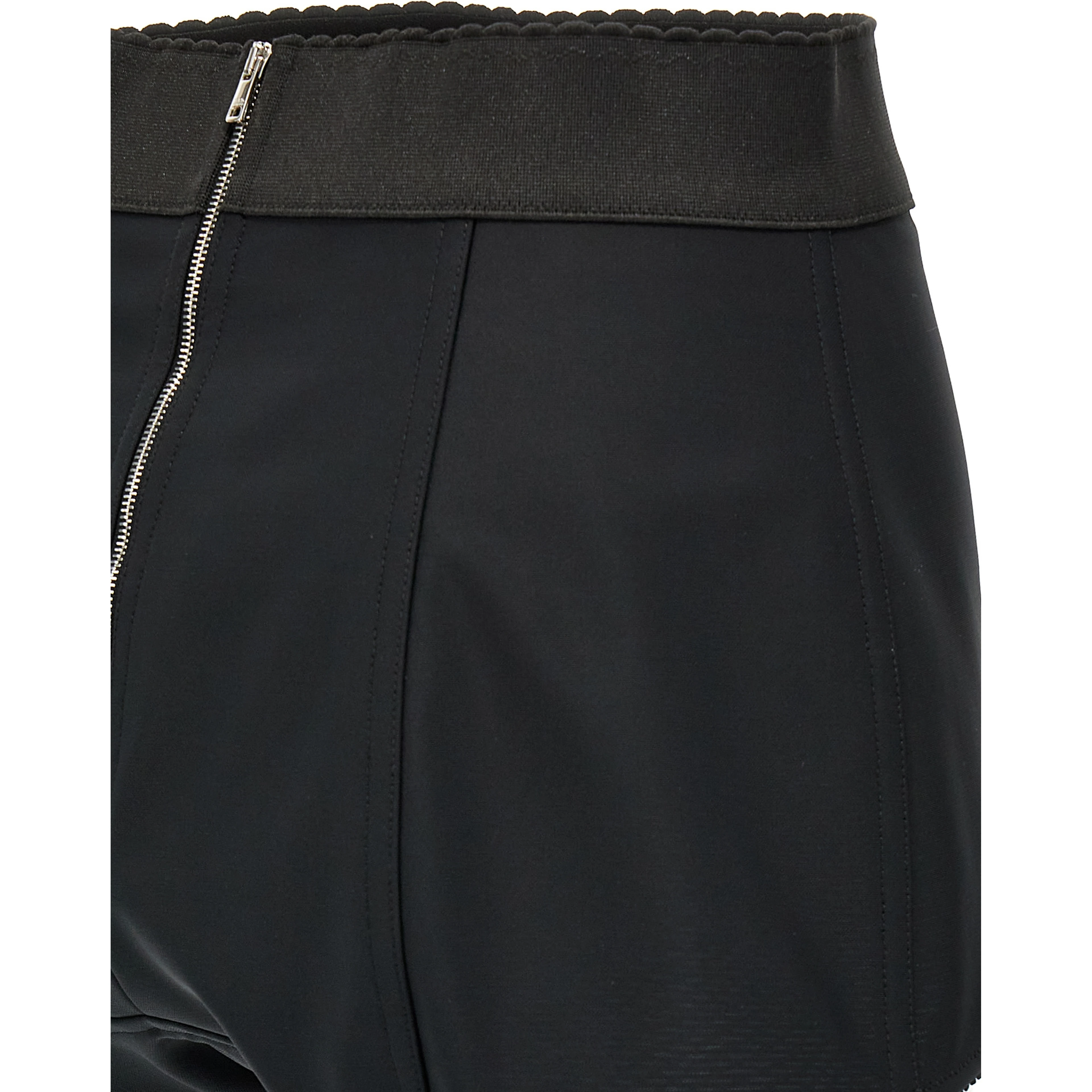 Black Polyamide Bermuda Shorts