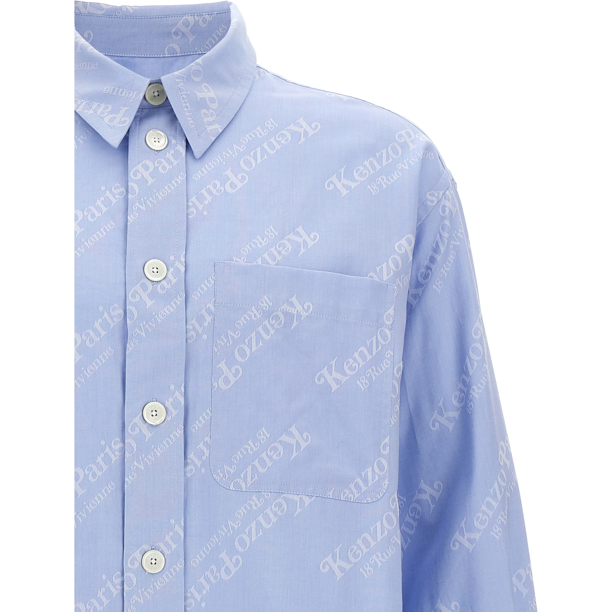 Blue Cotton Blouse