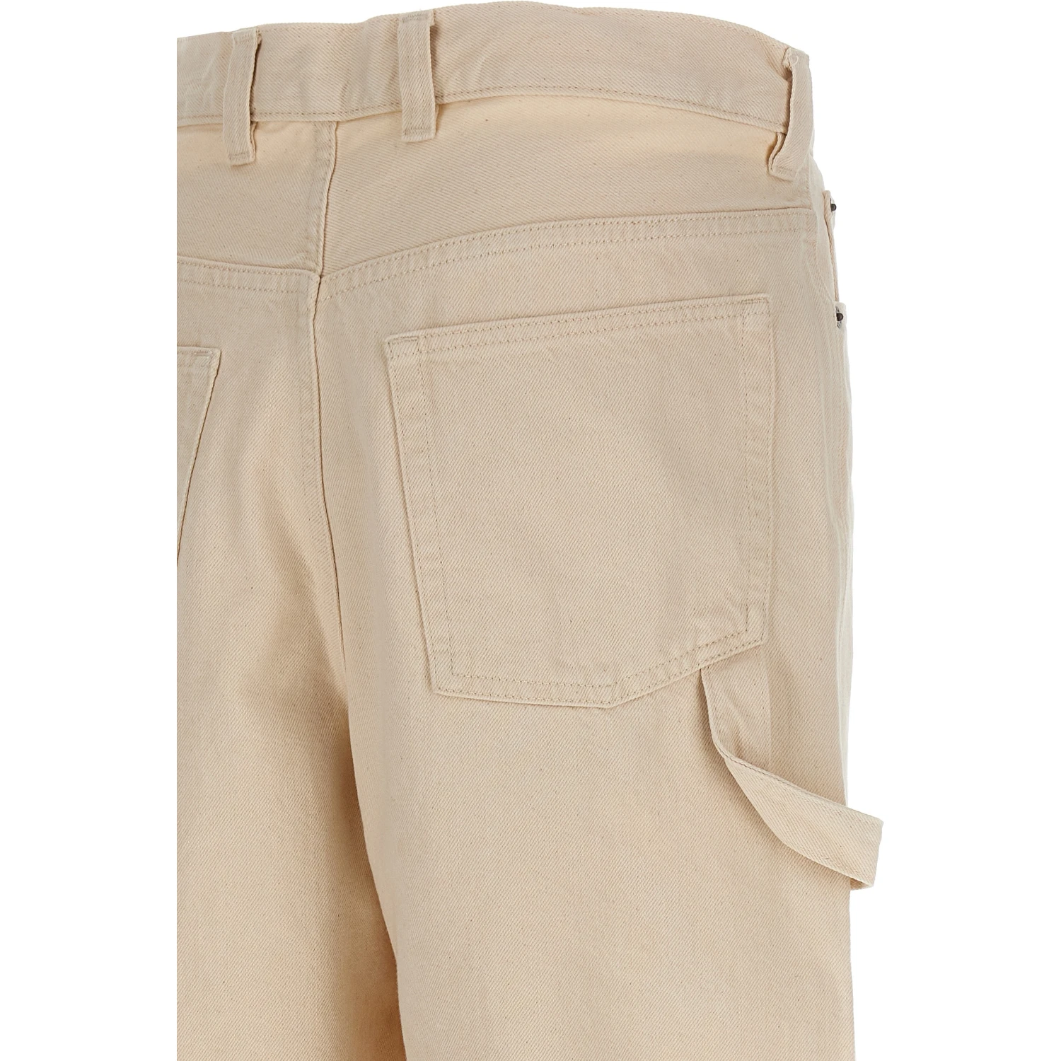Beige Cotton Bermuda Shorts