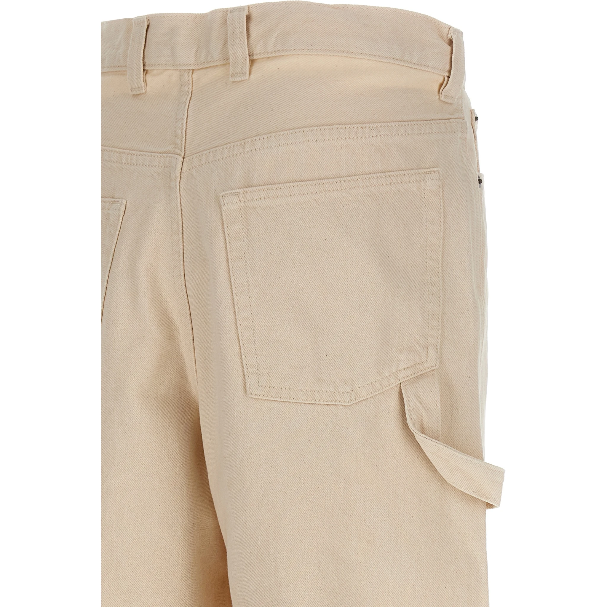 Beige Cotton Bermuda Shorts