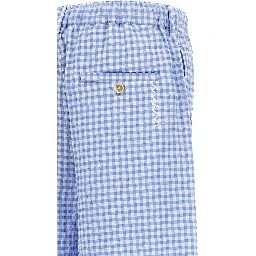 Blue Polyamide Bermuda Shorts