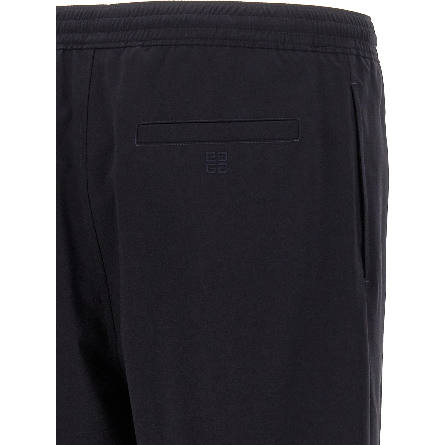 Blue Elastane Bermuda Shorts